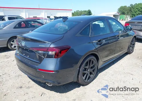 2025 Honda Civic Sport из США, поврежденный, VIN 2HGFE2F50SH573300